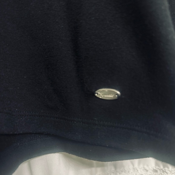 Guess Est 1981 Women Y2K Cotton Black Sweater Cowl Neck Classic Fit XS - Picture 2 of 6